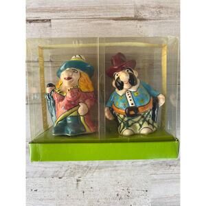 Salt and Pepper People Cowboy Cowgirl Chubby H100734